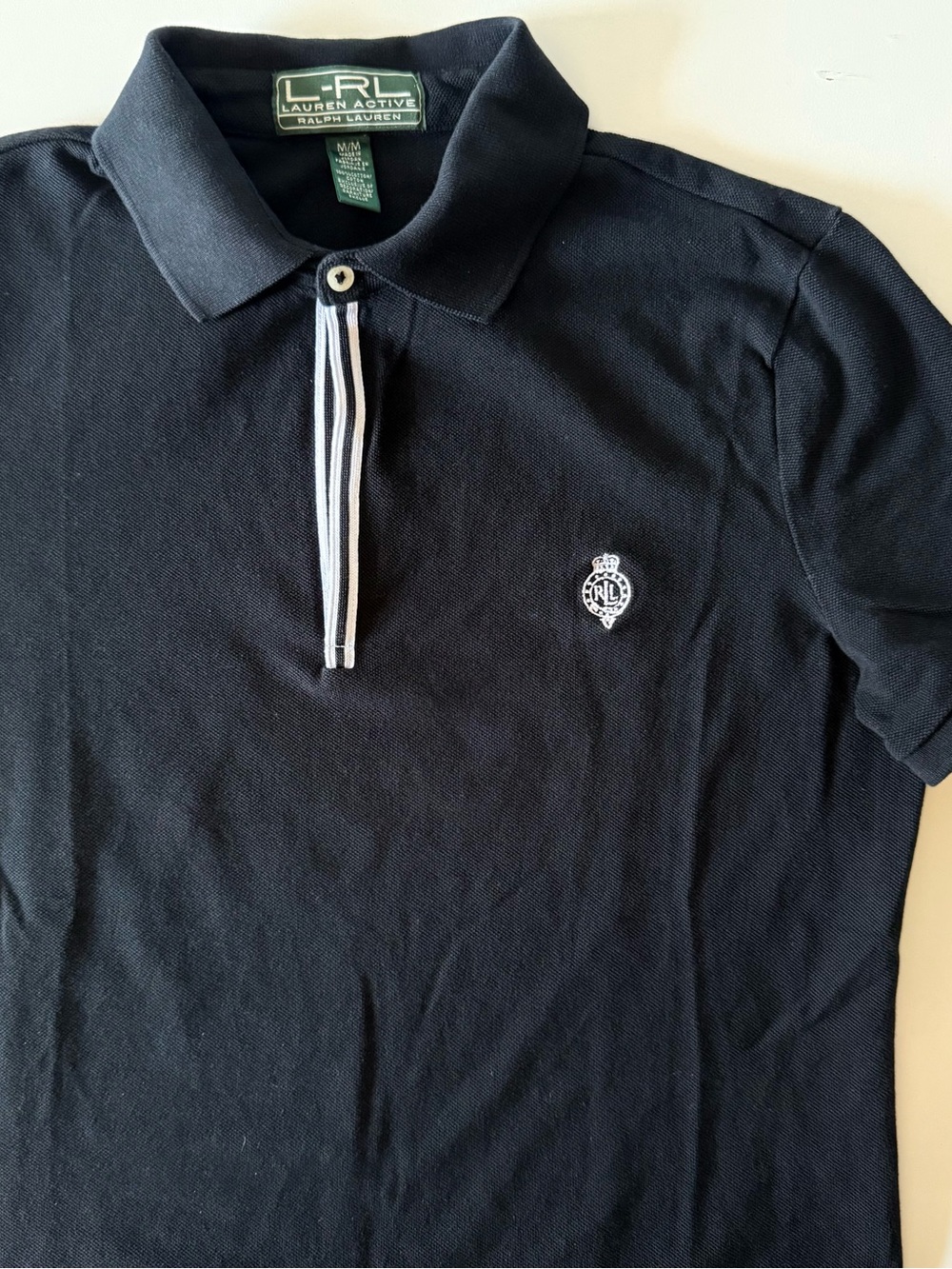 Lauren Active Ralph Lauren Polo Boys M Black 100% Cotton